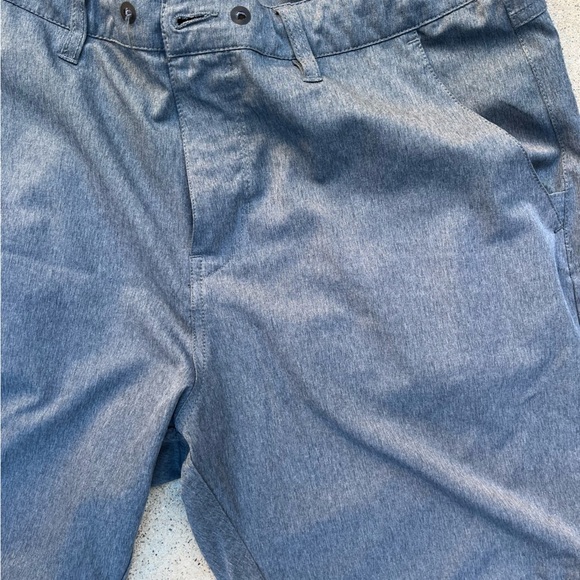 Men's Roark Shorts Gray Solid Flat Front 36 Zip Surf Summer Beach Outdoor Hike - Picture 5 of 14